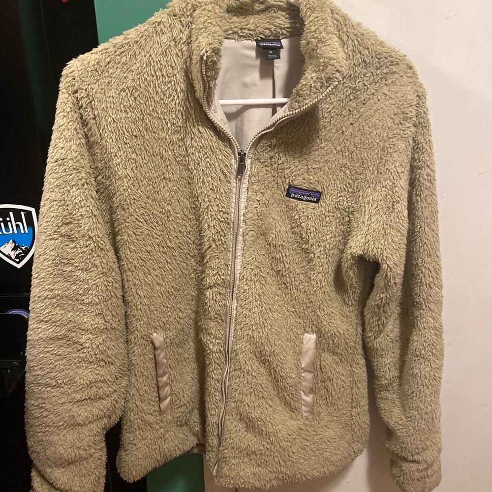 Patagonia Sherpa Fleece Jacket in Light Tan